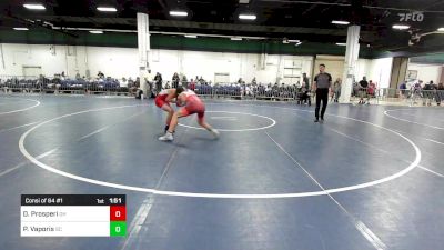 120 lbs Consi Of 64 #1 - Dominic Prosperi, OH vs Peter Vaporis, SC