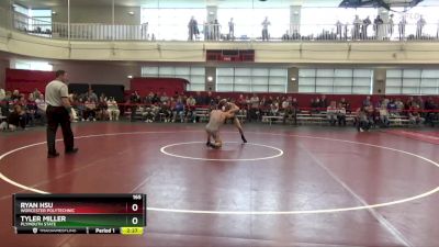 165 lbs Champ. Round 2 - Ryan Hsu, Worcester Polytechnic vs Tyler Miller, Plymouth State