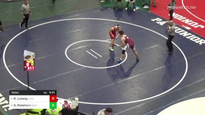 192 lbs Round Of 64 - Ryan Ludwig, Clearfield vs Gage Malehorn, Dover