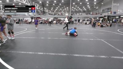 110 lbs Round 1 (6 Team) - Jayden Crotty, Ground Up USA vs Missy Yocum, Central Pennies Grit