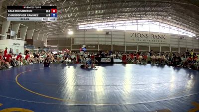 120 lbs Cale Richardson, Oklahoma Outlaws Red vs Christopher Ramirez, Arizona Blue