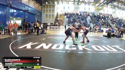 215 Blue Round 2 - Blake Barodte, Wakulla Hs vs Tanner Chapman, Fletcher Senior