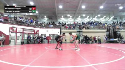 157 lbs Cons. Round 1 - Moses Howard, Wawasee vs Miles Williamson, Lawrence Central Bears