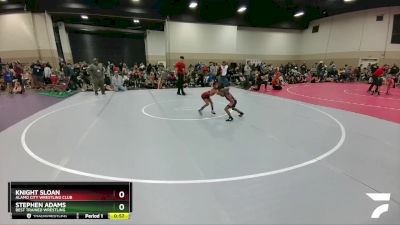 51-52 lbs Round 1 - Knight Sloan, Alamo City Wrestling Club vs Stephen Adams, Best Trained Wrestling