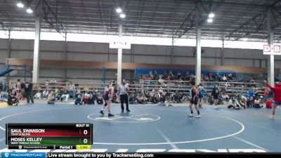 120 lbs Cons. Round 3 - Moses Kelley, West Middle School vs Saul Swanson, Team Sublime