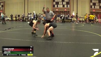 145 lbs Round 5 (6 Team) - Jon Fox, Town WC vs Chris Fojon, Olympic Gold