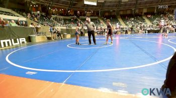 96 lbs Semifinal - Trevor McGee, Vinita Kids Wrestling vs Emily Bryson, Hennessey Takedown Club