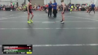 100 lbs Round 1 (4 Team) - Caiden Hargrove, Warhawks Black vs Jason Patterson, Mat Warriors Black