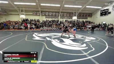 120 lbs Champ. Round 1 - Natalie Gregory, Poston Butte vs Brenna Taylor, Pima