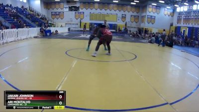 285 lbs Round 1 (8 Team) - Ari Montalvo, Longwood WC vs Jakari Johnson, George Jenkins WC