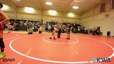 130-140 lbs Rr Rnd 4 - Charles England IV, Pocola Youth Wrestling vs Boede Johnson, Checotah Matcats
