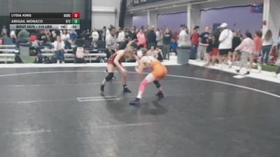 120 lbs Cons. Sub-rd Of 16 - Lydia King, Big Game Wrestling Club vs Abigail Monaco, RTC