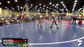 190 lbs Quarters & 3rd Wb (32 Team) - Makiya Powell, Team Shutt Weston vs Rory Horvath, Crusaders WC- Black