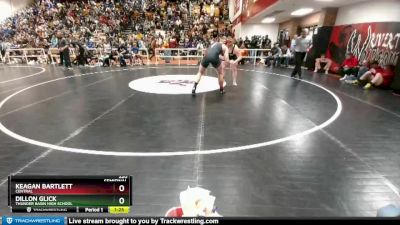 220 lbs Semifinal - Keagan Bartlett, Central vs Dillon Glick, Thunder Basin High School