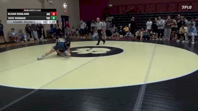 125 lbs Champ. Round 2 - Elijah England, Andrew College vs Tate Thomas, Truett-McConnell (Ga.)