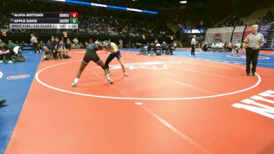130 Class 1 lbs Quarterfinal - Alivia Bottoms, Boonville vs Apple Davis, Lincoln College Prep