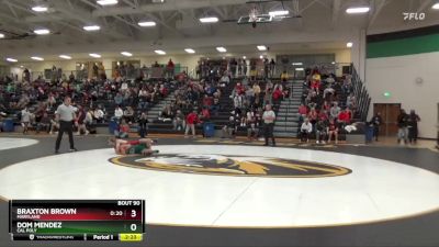 125 lbs Semifinal - Braxton Brown, Maryland vs Dom Mendez, Cal Poly