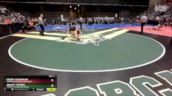 6A-157 lbs Quarterfinal - Brody Byrne, Topeka-Washburn Rural vs Adam Hageman, Shawnee Mission Northwest