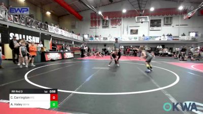 60-66 lbs Rr Rnd 3 - Connor Carrington, Sallisaw Takedown Club vs Archer Haley, Broken Bow Youth Wrestling