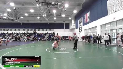 150 lbs Quarterfinal - Adam Salas, Los Alamitos vs Vincent Hanna, Calvary Chapel