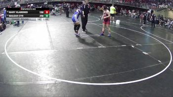150 lbs Champ. Round 1 - Maleah Cyr, Junior Titans Wrestling Club vs Mary Klabenes, Team Zapas Wrestling Club