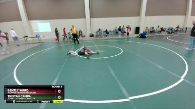 71-73 lbs Round 3 - Tristan Campa, Alamo City Wrestling Club vs Bently Ward, Warrior Trained Wrestling