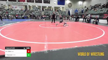 55 lbs Consi Of 8 #2 - Kash Colo, BULLDOG WRESTLING CLUB vs Taete Kunze, Salem Elite Mat Club