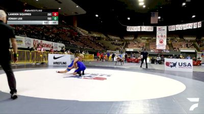 Cadet Boys Lower - 113 lbs Cons. Round 4 - Landen Squires, Sunnyvale Wrestling Club vs Jonah Lee, Valhalla Wrestling Club