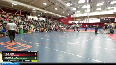108 lbs Cons. Round 5 - Matthew Luk, Clayton Valley Charter High School vs Troy Nejib, California High School