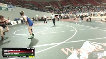 6A-165 lbs Quarterfinal - Carson Hunsaker, Sprague vs Trevor Johnson, Newberg