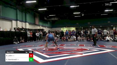 165 lbs Quarterfinal - Branson John, CA vs Dominic Bambinelli, GA