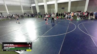 110 lbs Cons. Round 2 - Jaspur Buhl, Bear River Wrestling Club vs Asher Brown, Castle Dale