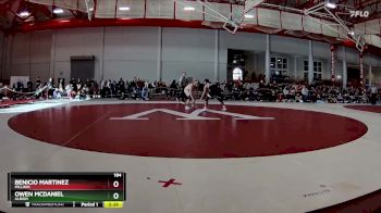 184 lbs 7th Place Match - Benicio Martinez, Millikin vs Owen McDaniel, Albion