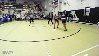 170 lbs Semifinal - Gracie Wolf, Jay Junior High vs Chevelle Rowley, Jay Junior High