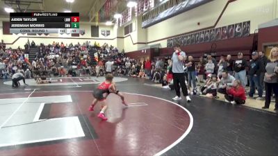 PW-10 lbs Cons. Round 1 - Aiden Taylor, LMWC vs Jeremiah Morris, Storm Wrestling Academy