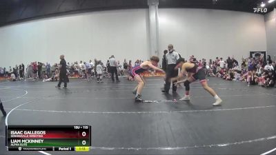 115 lbs Cons. Round 1 - Isaac Gallegos, Sonoraville Wresting vs Liam McKinney, Alpha Elite