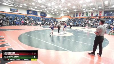 165 lbs Cons. Round 2 - Blake Delsman, Wisconsin - Platteville vs Josh Heuss, Wisconsin-Stevens Point