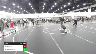 74 lbs Consolation - Xavier Ceh, Bear Cave vs Kyler Robinson, Shootbox WC