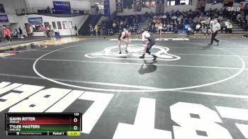 133 lbs Quarterfinal - Gavin Ritter, Findlay vs Tyler Masters, Ashland