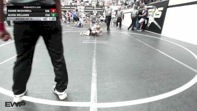 67 lbs Round Of 16 - Kadee McDowell, Noble Takedown Club vs Alivia Williams, Standfast OKC