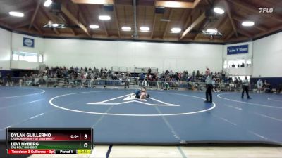 149 lbs Champ. Round 1 - Levi Nyberg, Cal Poly Humbolt vs Dylan Guillermo, California Baptist University