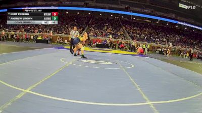 D2-175 lbs Cons. Round 2 - Kurt Freling, Mount Pleasant vs Andrew Brown, Algonac