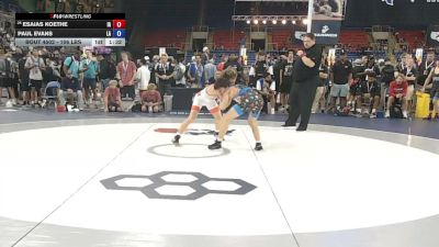 106 lbs Champ. Rd Of 64 - Esaias Koethe, Iowa vs Paul Evans, Louisiana