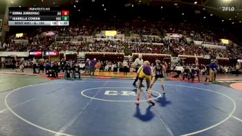G - 100 lbs Champ. Round 1 - Isabella Cowan, Havre Girls vs Emma Jurkovac, Jefferson (Boulder) Girls