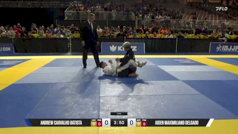 Aiden Maximiliano Delgado vs Andrew Carvalho Batista 2025 Pan Kids Jiu-Jitsu IBJJF Championship