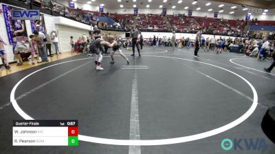 64 lbs Quarterfinal - Wilder Johnson, Comanche Takedown Club vs River Pearson, Scrap Yard Training