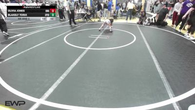 45-51 lbs Rr Rnd 5 - Olivia Jones, HURRICANE WRESTLING ACADEMY vs Blakely Torix, Sperry Wrestling Club