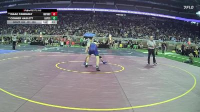 D1-126 lbs Cons. Round 1 - Isaac Fandakly, Stoney Creek HS vs Conner Haslett, Lapeer HS