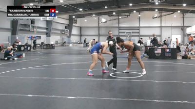 160 lbs Semis - Cameron Massie, Cowgirls Wrestling Club vs Mia Carabajal-Hartog, Coast Guard Academy Women's Wrestling Club