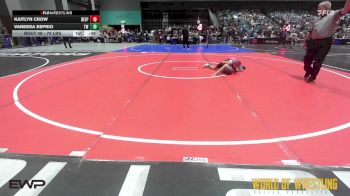 78 lbs Consi Of 4 - Kaitlyn Crow, Deep Water vs Vanessa Esprio, Turlock Wrestling
